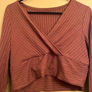 Women's Rust Wrap Top